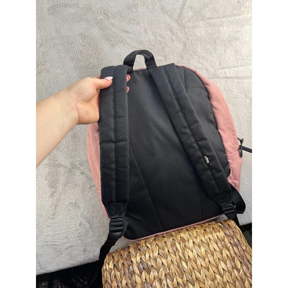Vans Logo Backpack School Travel Bag Off The Wall Pink